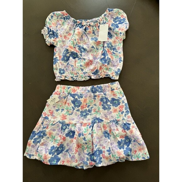 Epic Threads Little Girls Top And Skirt Set Size 5t Multicolor Floral bluish NWT - Picture 4 of 9